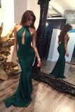 Long High Neck Mermaid Sexy Backless Prom Dress