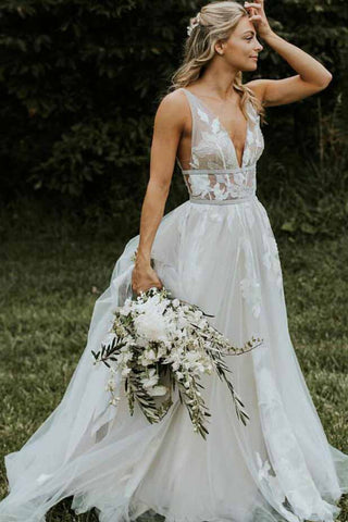 products/Chic_V_Neck_Ivory_Lace_Appliques_V_Back_Wedding_Dresses_with_Appliques_Lace_up_W1017.jpg