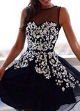 Top Selling Gorgeous Beading Knee Length Short Party Dresses Homecoming Dresses PM559