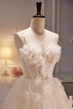 A-line Sweetheart Flower Beads Prom Dress LJ0578