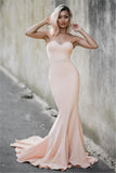 Sweetheart Mermaid Sleeveless Long Prom Dresses