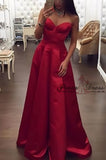 Spaghetti Straps Sweetheart Plus Size Floor Length Prom Dress PM738