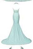 Elegant Beading Open Back Long Mermaid Prom Dresses Evening Dresses PM503