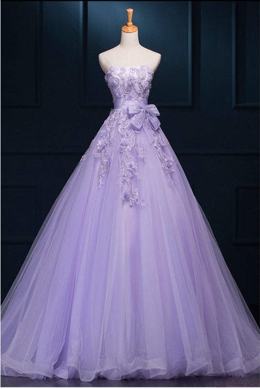 New Arrival Ball Gown Floor-length Luxury Appliques Wedding Dresses PH195