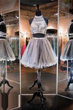 Tulle Beaded Homecoming Dresses,Short Prom Dress,New Arrival Graduation Dress PM81
