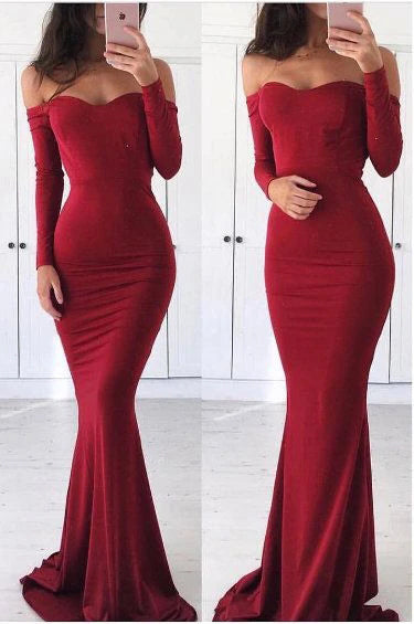 Full sleeve graduation dresses best sale