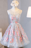 Beautiful Prom Dresses,A line Short Cute Homecoming Dress,Graduation Dresses PM121