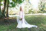 Alencon Lace Edged Cathedral Length Tulle Bridal Veil Wedding Wedding Veil PH868