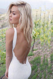 Gorgeous Backless Sweetheart Mermaid Lace Sexy Long Wedding Dresses PM125