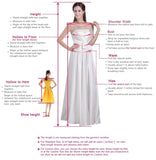 A Line Two Pieces Organza Tiered Round Neck Long Prom Dress